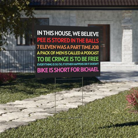 we believe yard sign parody